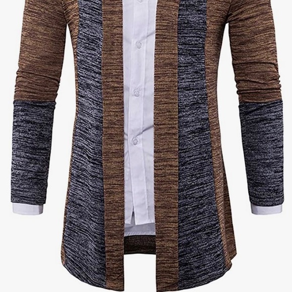 Mens Cardigan Classic Placket Cuffs - Picture 5 of 5